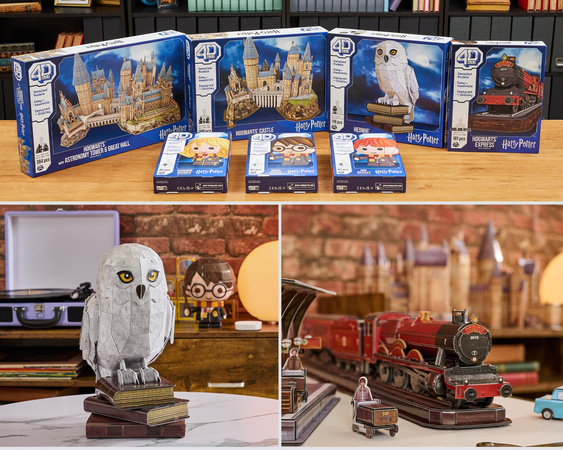 Puzzle 4D Build Eule Hedwig Modell 3D Figur zum Zusammenbauen