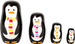 Kleiner Fuß 10619 Matrjoschka-Pinguin-Familie