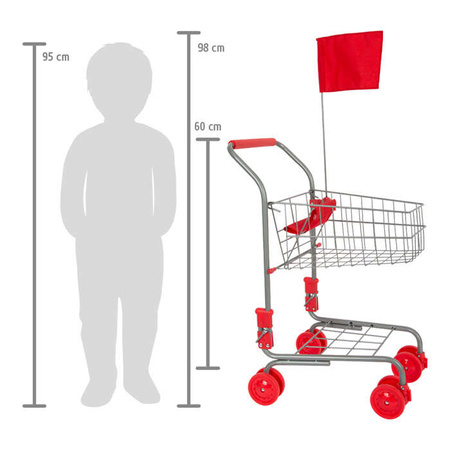 Small Foot 4046 Kinder-Einkaufswagen Silber