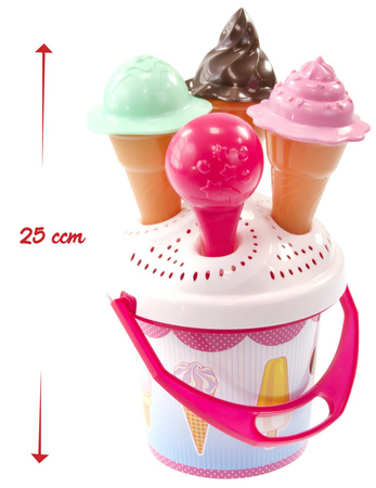 Mochtoys Eiskremkübel für Sandkasten Sandkübel