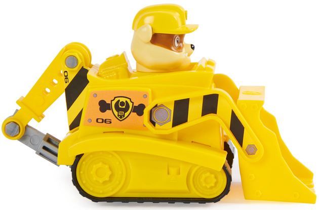 Paw Patrol 2-in-1 Buddel Buddel Rubble Fahrzeug mit Öko-Figur
