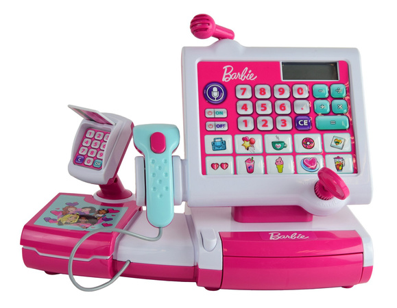 Klein 9339 Ladenkasse mit Scanner Barbie