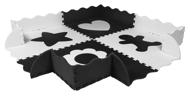 HUMBI Puzzlematte Kinder Baby Spielmatte EVA Schaumstoff 2w1