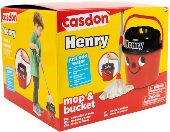 Casdon Henry Little Helper Eimer und Spielzeugmopp
