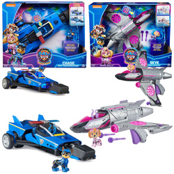 Paw Patrol The Mighty Kinofilm Big Figure Chase Blaues Fahrzeug Polizeiauto Interaktives Cars Deluxe Licht Sound