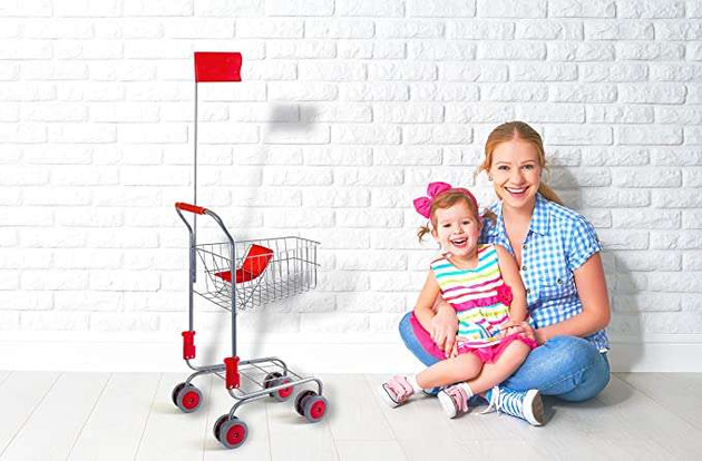 Small Foot 4046 Kinder-Einkaufswagen Silber