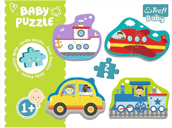 Trefl Baby Classic Dickes Puzzle Fahrzeuge Transport