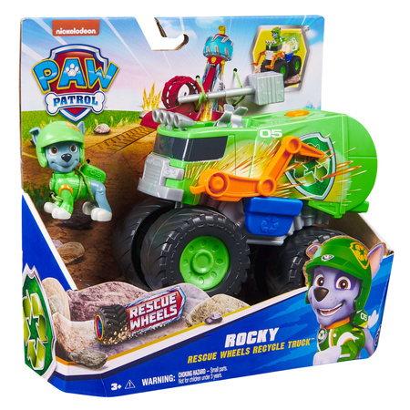 Paw Patrol Rescue Wheels Müllwagen + Rocky-Figur