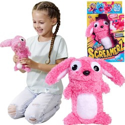 ScreamerZ Interaktives Maskottchen 30cm Screamer Pink Bunny mit Sound