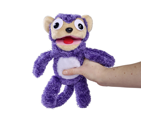 ScreamerZ Interactive Screamer Maskottchen Lila Affe mit Sound