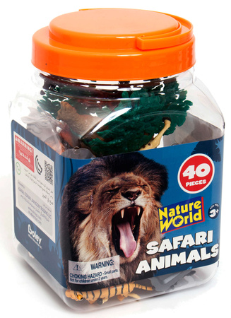 Großes Wildlife-Safari-Figurenset 40 Teile