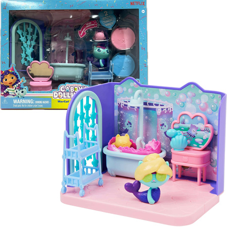 Gabby's Dollhouse Kit Mermaid Bathroom Spa Room MerCat Gabby's Dollhouse + Überraschungen