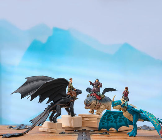 Drachenzähmen leicht gemacht Figurenset Deadly Nadder und Astrid