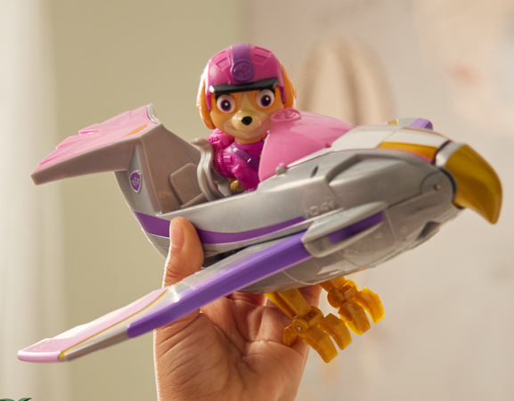 Paw Patrol Jungle Pups Fahrzeug Skye Falcon Set + Figur