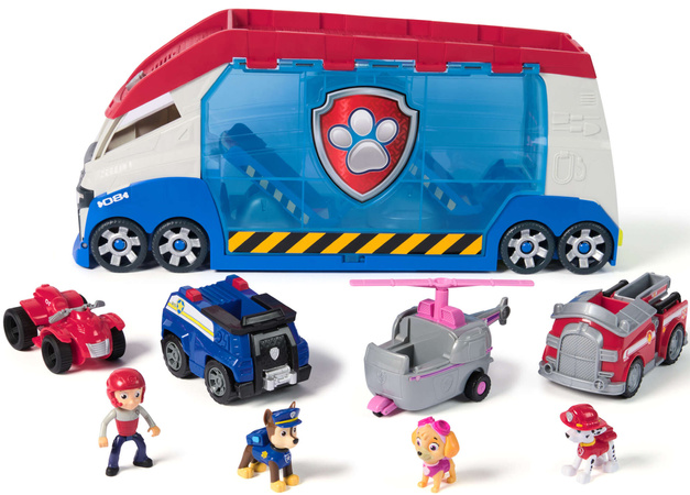 Psi Patrol Großes Patroller Set 4 Fahrzeuge Licht Sound Ryder, Chase, Marshall und Skye