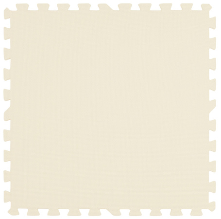 Humbi Schaumstoffbodenmatte 180x180 Großes wasserdichtes sicheres Schaumstoffpuzzle 9 Stück creme, beige