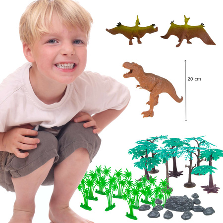 Savage Satz von Dinosaurier-Figuren in einem Behälter 55 Stück