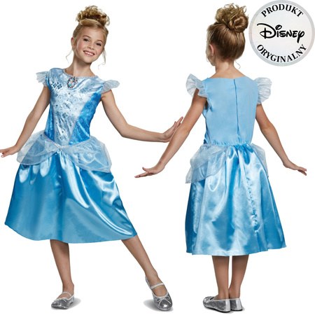 Kinderkostüm, Disney Karnevalskostüm Cindrella 124-135 cm 7-8 Jahre alt