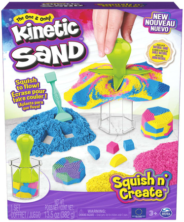 Kinetic Sand Set Kinetic Sand Squish n' Create + Zubehör