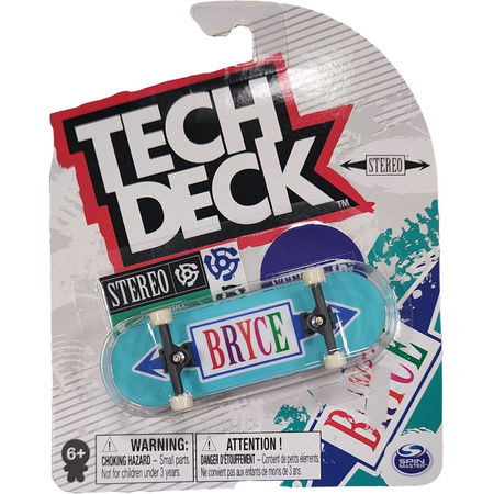 Tech Deck fingerboard skateboard Stereo Bryce + Aufkleber