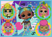 Puzzle 4in1 Treffen Sie die L-Puppen.O.L. Überraschung! 207 Elemente