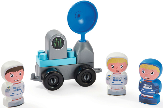 Ecoiffier Abrick Space Hauptquartier Blöcke 23 Stück Rakete