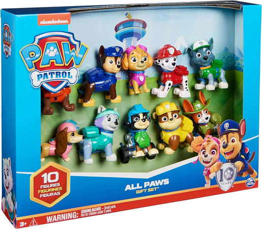 Spin Master Paw Patrol Geschenkset mit 10 Hundefiguren Action Pack Pups Figuren