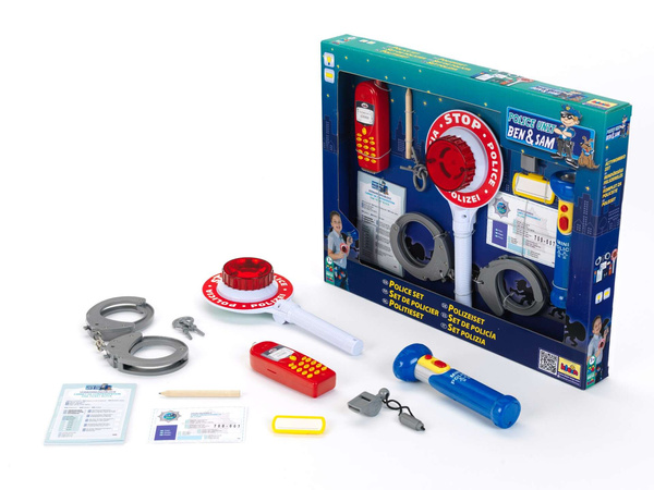 Kleiner Polizist im Set mit Lutscher