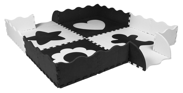 HUMBI Puzzlematte Kinder Baby Spielmatte EVA Schaumstoff 2w1