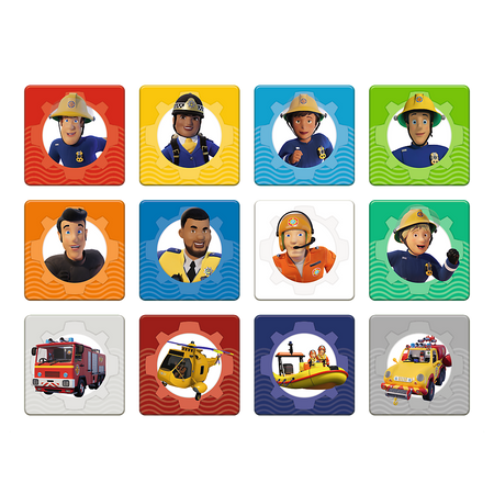 Puzzle 2in1 + Memory Team Feuerwehrmann Sam Trefl 3+