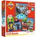 Trefl Puzzle 3in1 Feuerwehrmann Sam in Aktion 106 Elemente