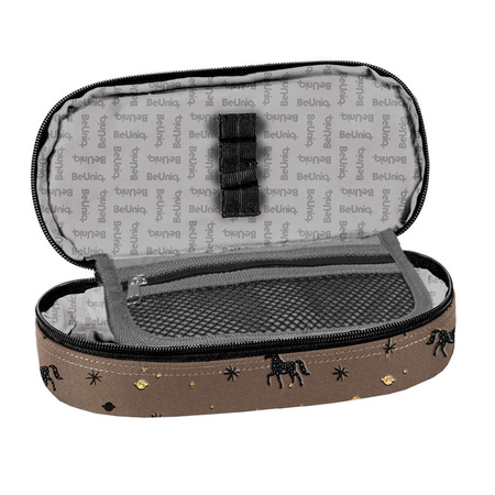 Paso School Federmäppchen mit einem Fach Sachet Braun in Einhörnern