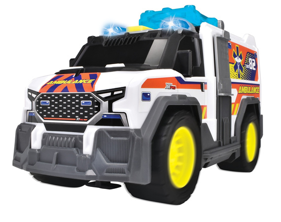 Notfalldienste Interaktiver weißer Krankenwagen Medical Responder 30cm Licht Ton