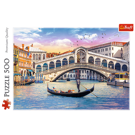 Trefl 37398 Puzzle 500 Most Rialto Venedig