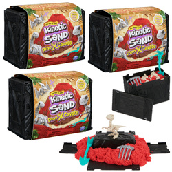 Kinetic Sand Dino XCavate Dinosaurier-Skelett-Suchset Sand und Zubehör