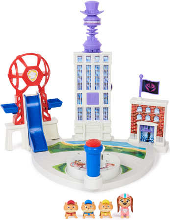 Paw Patrol The Mighty Kinofilm Big Set Liberty Hauptquartier + 4 Hundewelpen Figuren