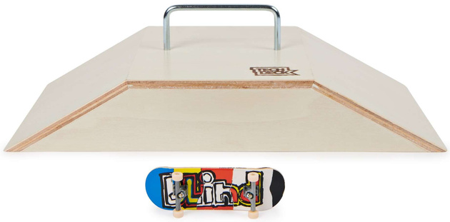 Tech Deck Shred Pyramiden Set Holzrampenset + Zubehör mit Metallschiene