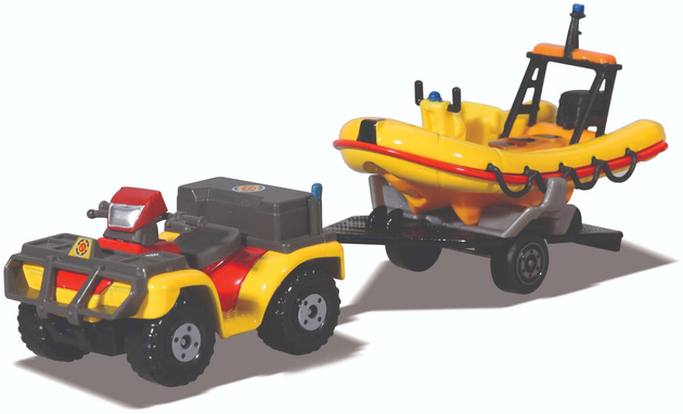 Feuerwehrmann Sam Metall-Mini-Fahrzeug Merkur + Neptun