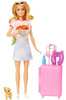 Klassisches Puppenset Barbie Malibu für unterwegs + Zubehör