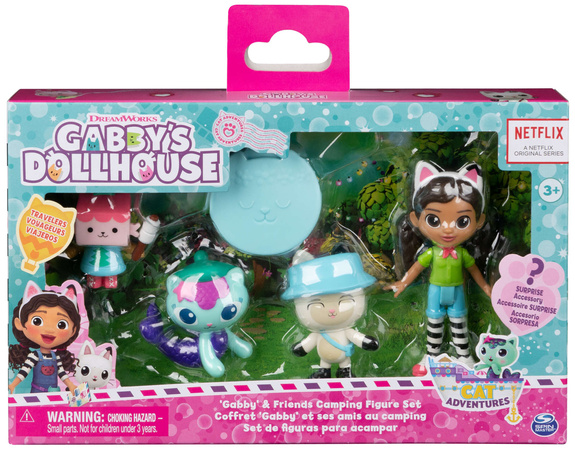 Gabby's Dollhouse Camping Set mit 4 Figuren + Überraschungszubehör