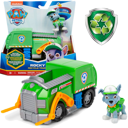 Paw Patrol 2-in-1 Rocky's Müllwagen mit Öko-Figur