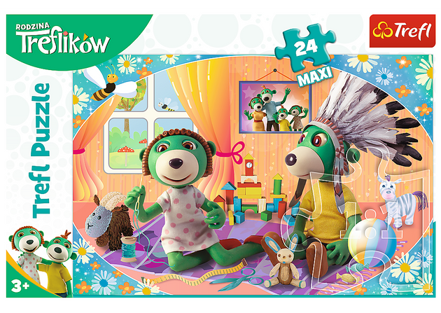 Trefl 14319 Puzzle 24 Maxi Treflik Familie
