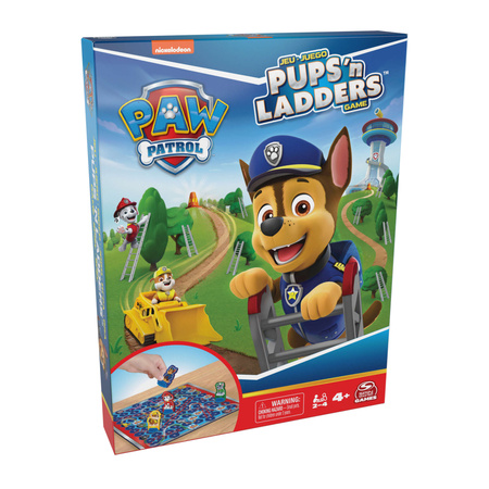 Paw Patrol Pups 'n Ladders Puppies Snakes and Ladders Family Social Board Game für Kinder.