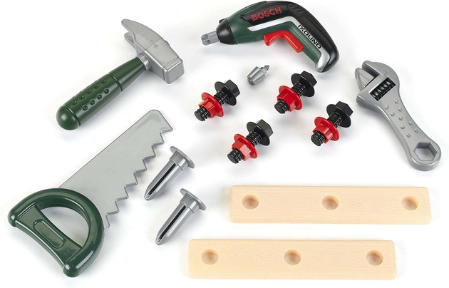 Werkzeugkoffer mit Bosch Schraubendreher Licht klingt Klein 8345