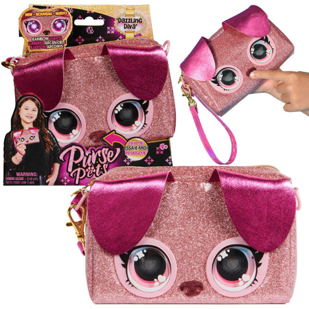 Purse Pets Dazzling Diva Handtasche mit Regenbogenaugen 