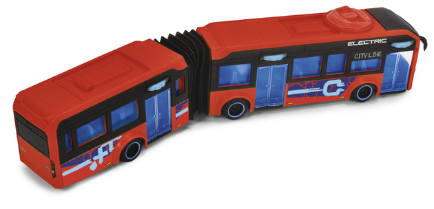 Volvo-Gelenkbus 40 cm Fahrzeug rot Öffentliche Verkehrsmittel