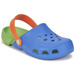 Crocs Kids Electro Sea Blue Lime Blaugrüne Flip-Flops für Kinder