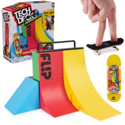 Tech Deck Griffbrett-Set Rampa Competition Wall 2.0+ buntes Sammelskateboard