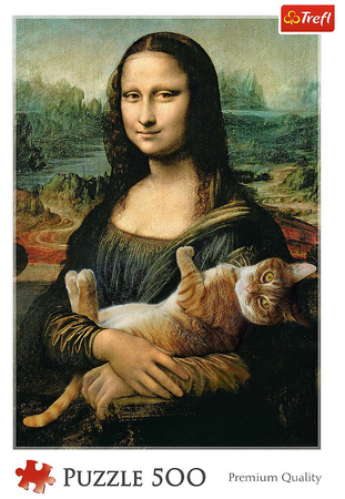 Trefl Puzzle 500 Elemente Moauf Lisa und die Katze Pruczek