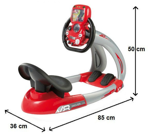 Smoby V8-Fahrerauto-Simulator für Kinder mit beweglichen Pedalen